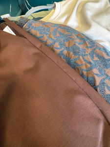 Zola Pin Tuck Trousers in Choclate