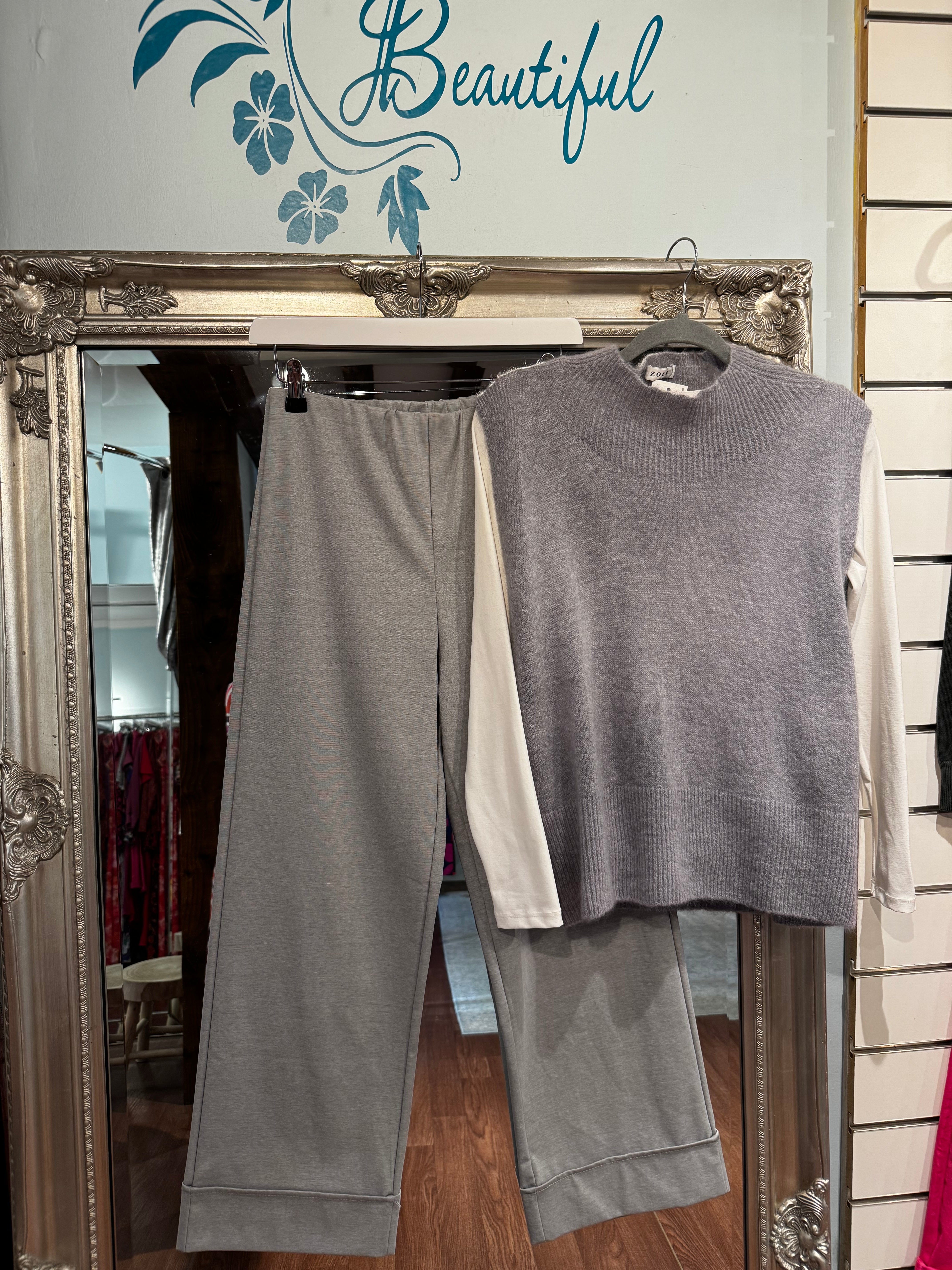 Zola Grey Sleeveless jumper