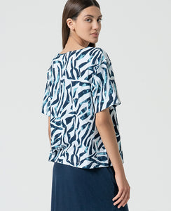 Surkana Tiffi T-shirt Navy/White