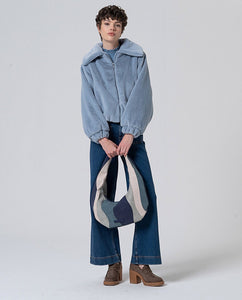 Surkana Powder Blue Bomber Jacket