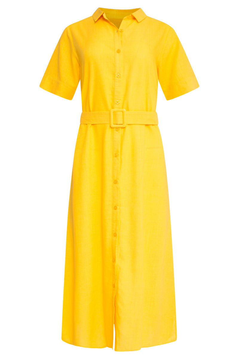 Smashed Lemon Yellow Sunshine Dress
