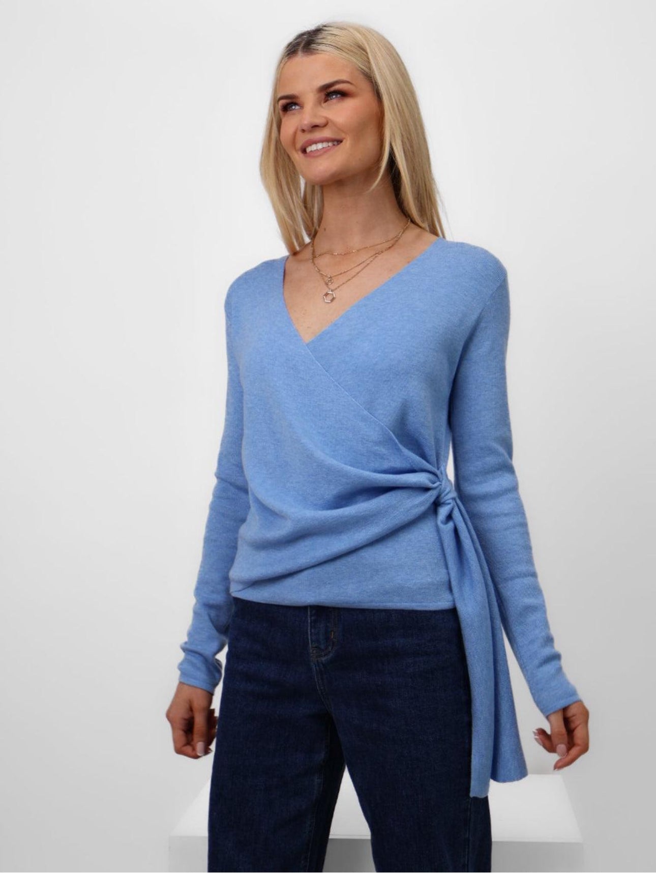 Kate & Pippa Drew top Blue