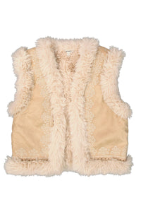 Garcia Faux Suede Gilet Jacket
