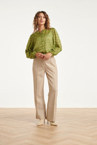 Smashed Lemon Sand Trousers