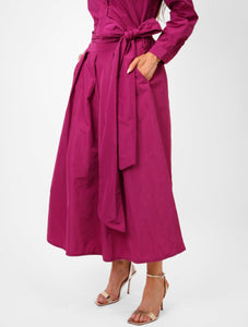Kate & Pippa Magenta Blair Taffeta Skirt