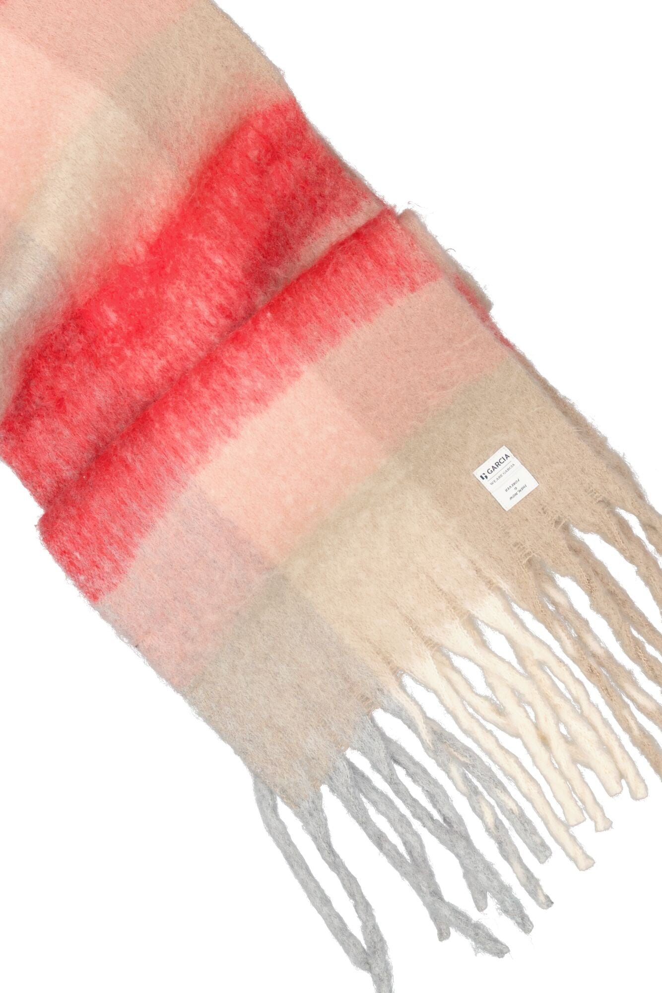 Garcia Red Cream Scarf