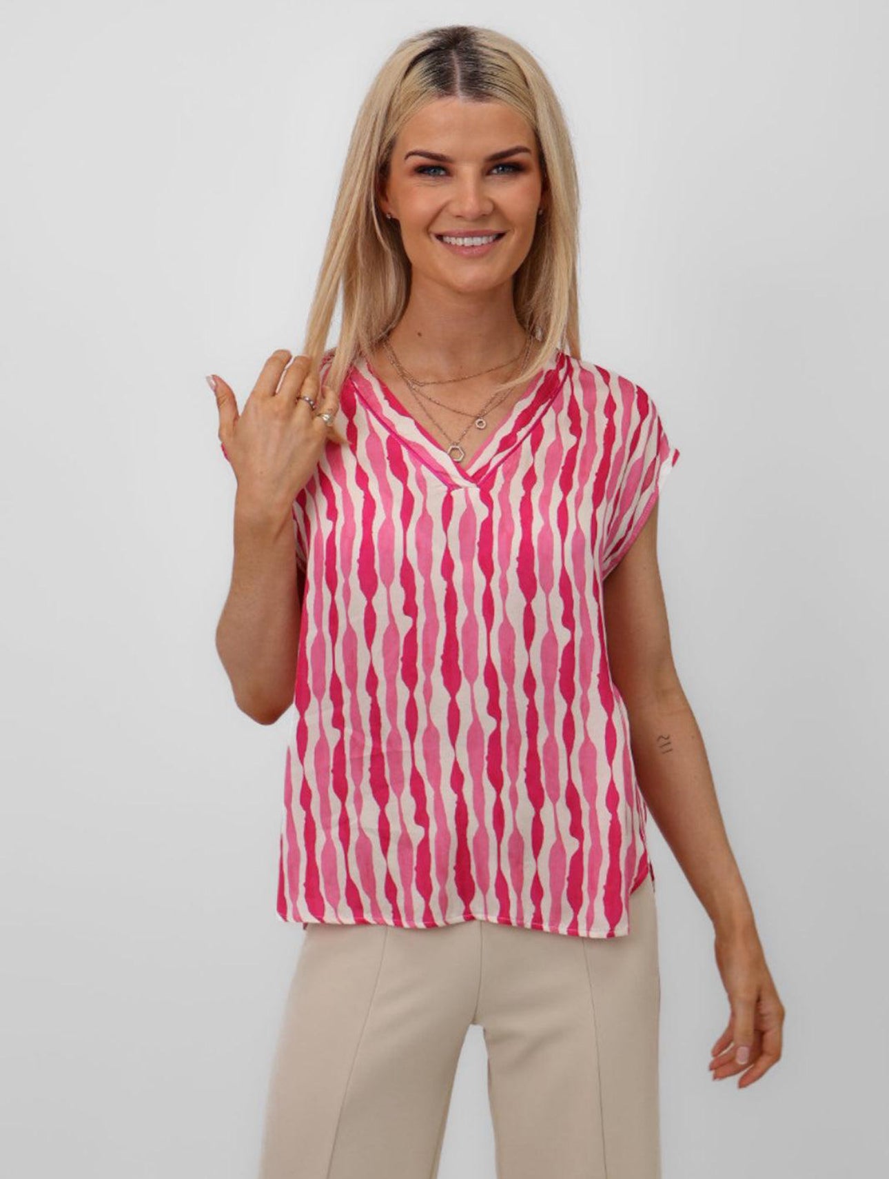 Kate & Pippa Becky top Pink
