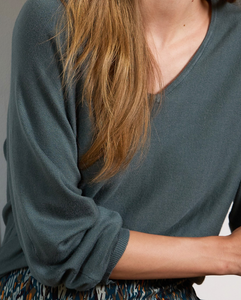 Surkana Batwing Muted Teal Jumper
