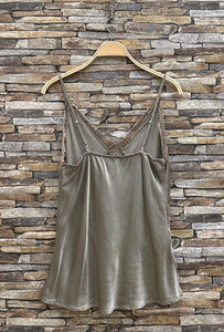 Choklate lace camisole taupe