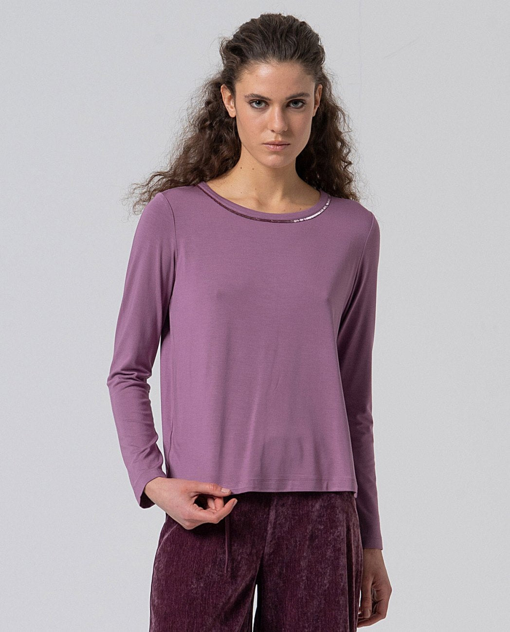 Surkana Bamboo Top Dusky Pink