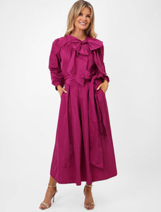 Kate & Pippa Magenta Blair Taffeta Skirt
