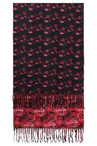 Smashed Lemon Red lips scarf
