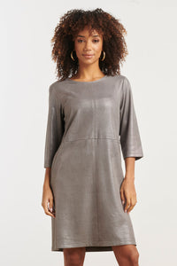 Smashed Lemon Faux Suede Dress