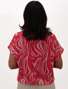 Kate & Pippa Eva Zip top Coral