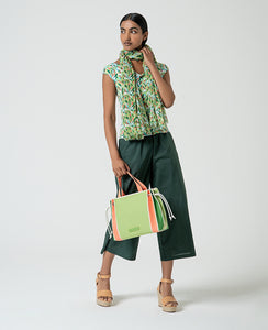 Surkana Riva top in green