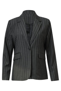 Smashed Lemon Grey Pinstripe Jacket