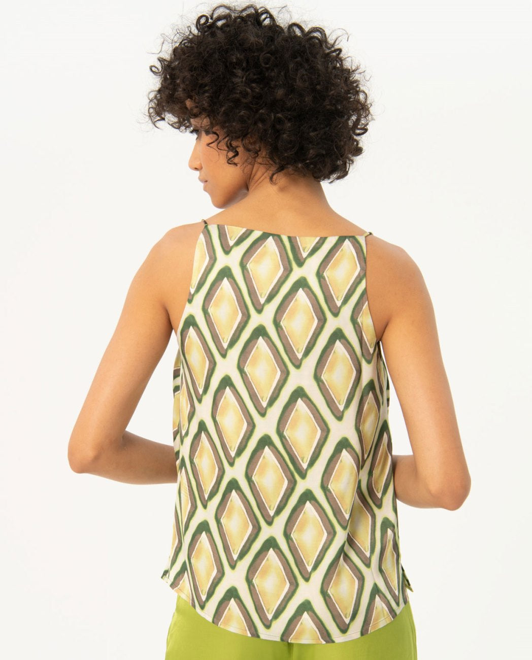 Surkana Tisa Draped Green Top