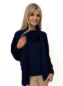 Kate & Pippa Matera scarf in Navy