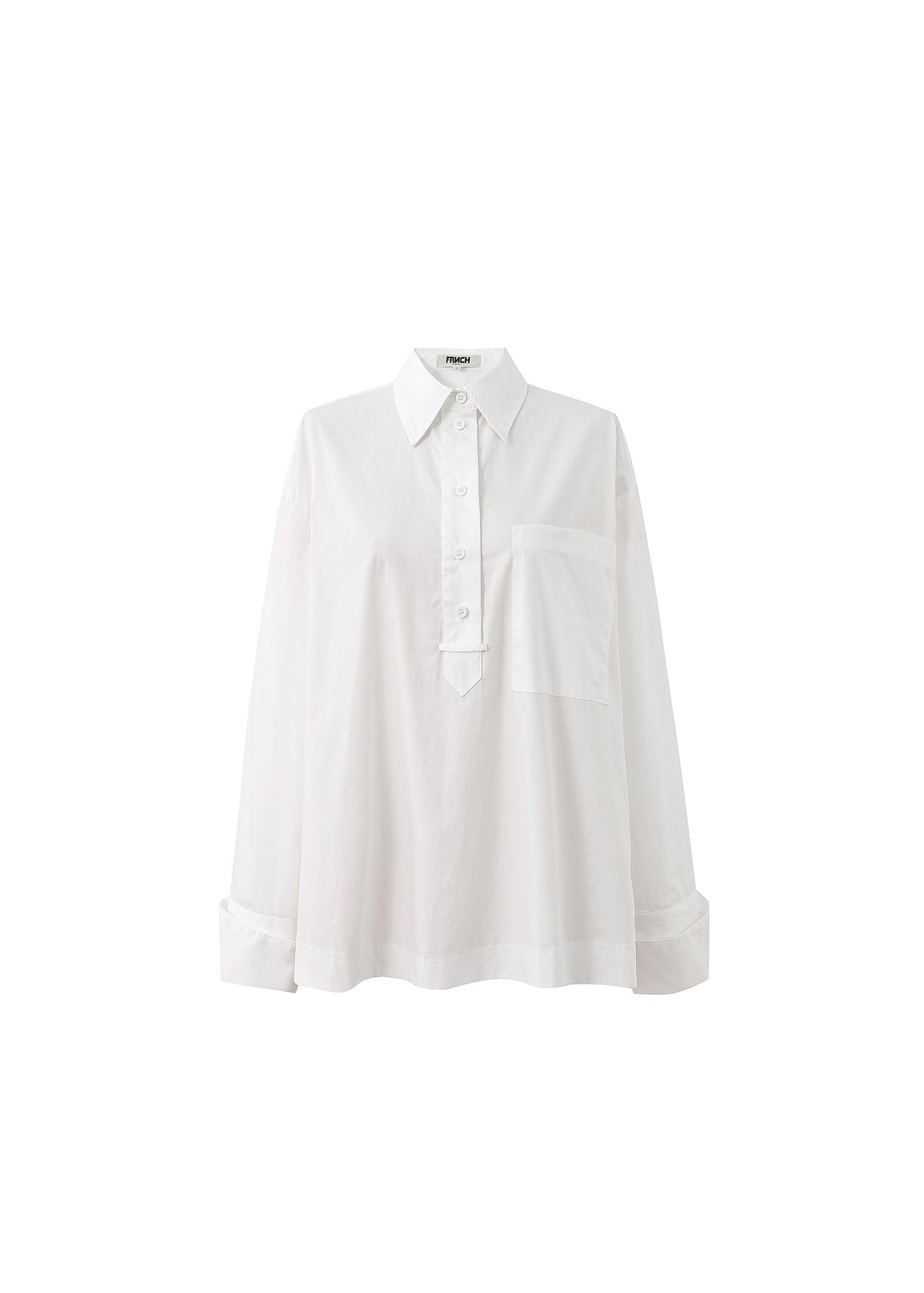 FRNCH White Oversized Shirt