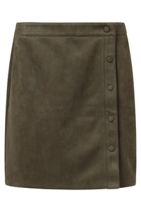 Smashed Lemon Khaki Skirt