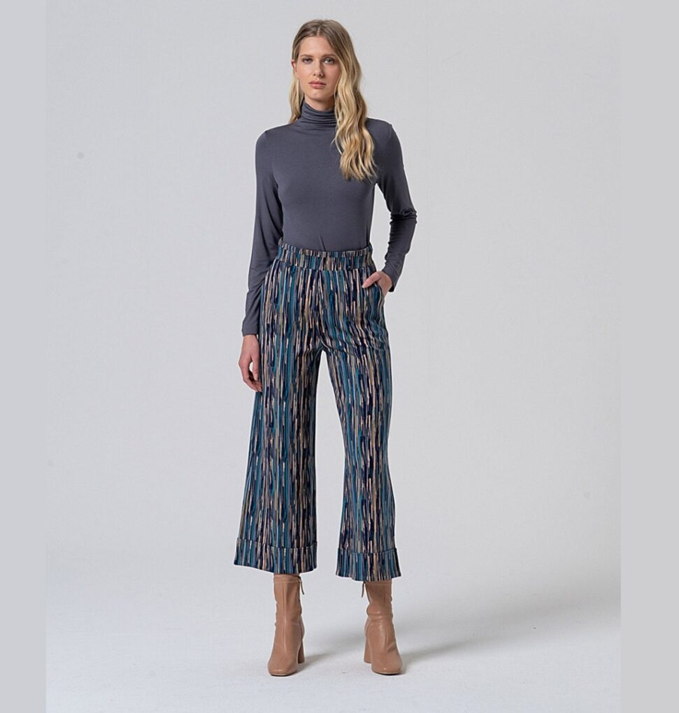 Surkana Teal print Trousers