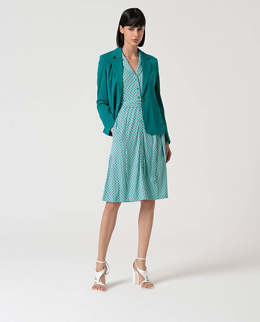 Surkana Shirt Dress Aqua