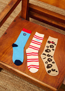 Cornish Rose sox - red