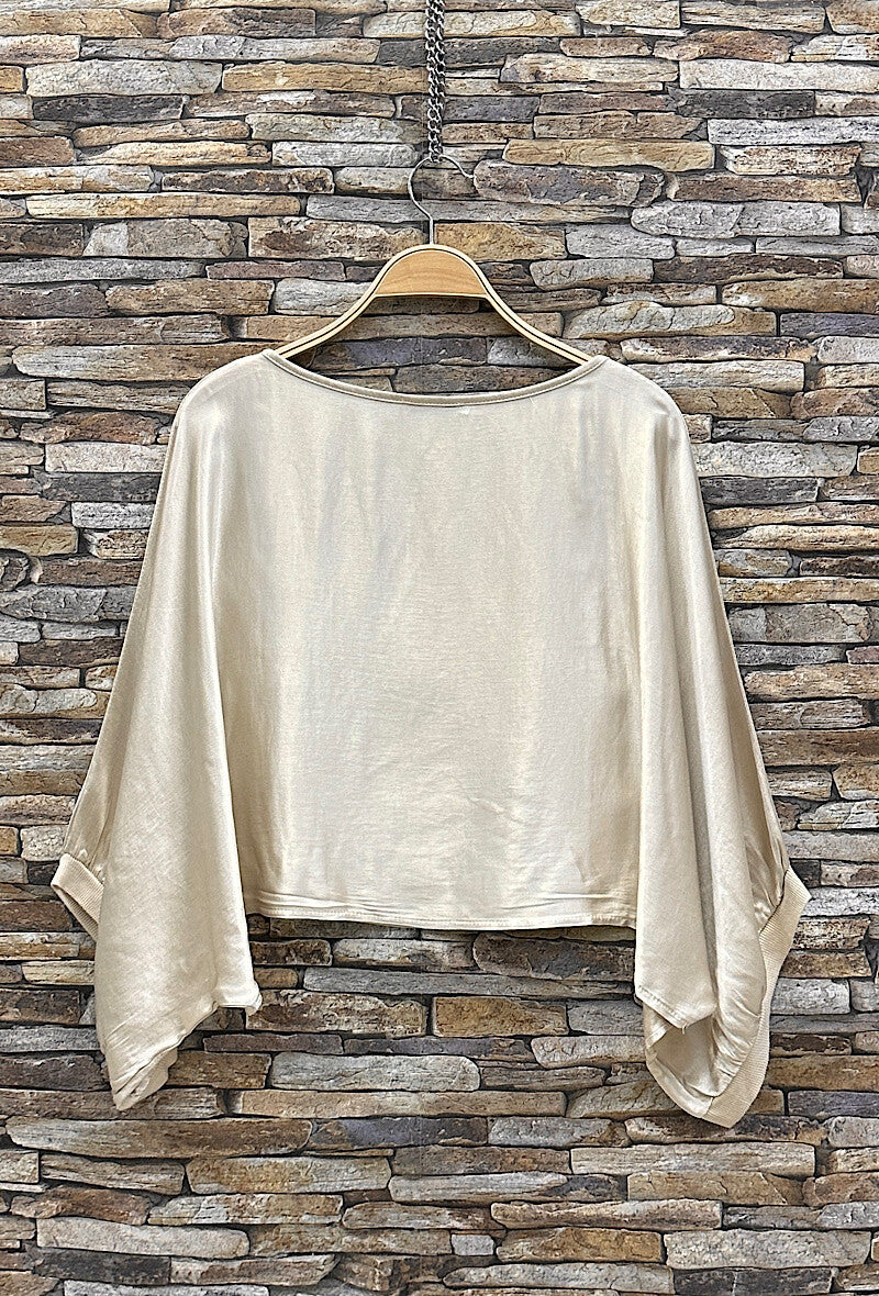 Alicia top in Champagne