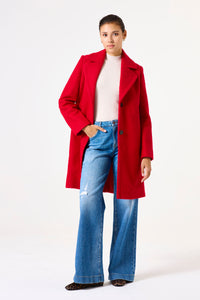 Garcia Red Boucle Coat
