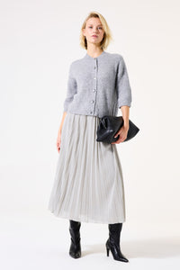 Garcia Grey Cardi button detail