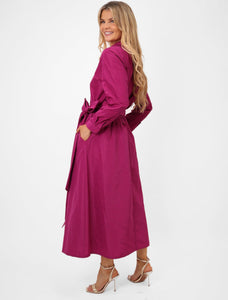Kate & Pippa Magenta Blair Taffeta Skirt