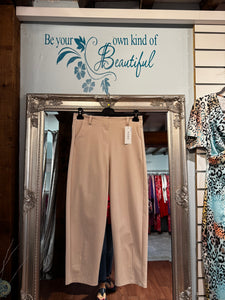 Pin Tuck Trousers in Sand