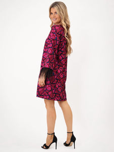 Kate & Pippa Taylor Magenta dress