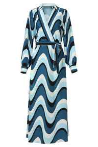 Smashed Lemon Blue Wave dress