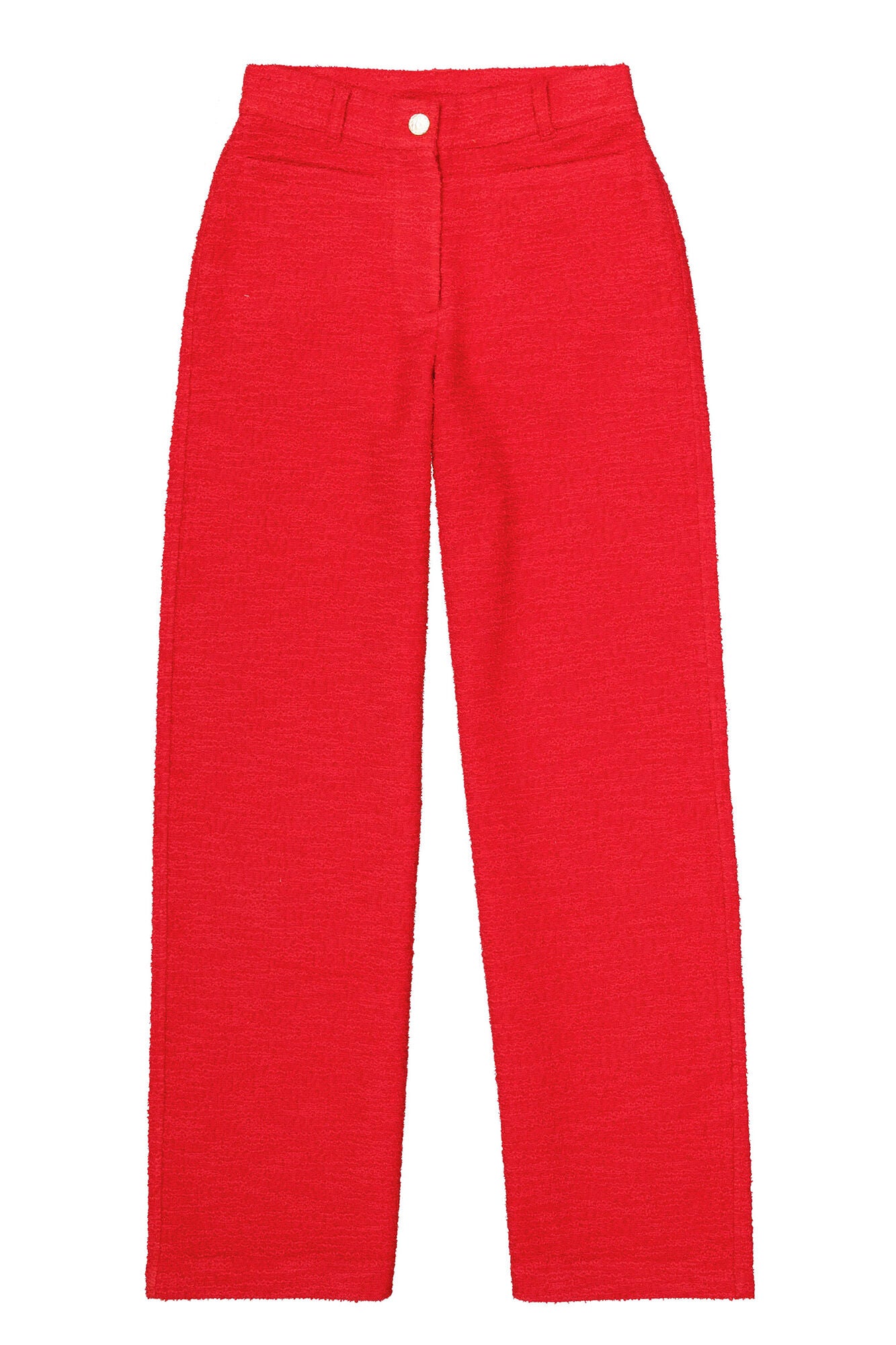 Garcia Red Bouclé Trousers