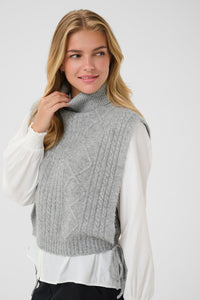 CREAM Grey Rina Knit slipover