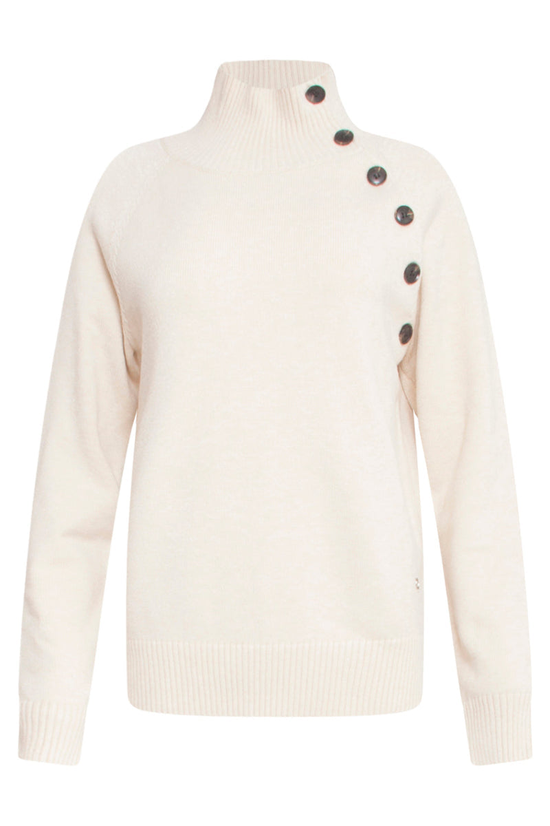 Smashed Lemon sand turtleneck Jumper