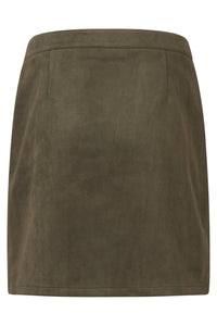 Smashed Lemon Khaki Skirt