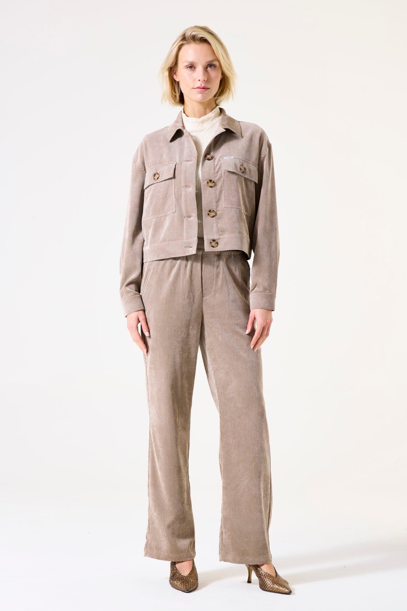 Garcia Taupe Cord Jacket