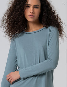 Surkana Bamboo Top Muted Aqua