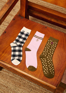 Cornish Rose sox - black