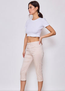 Capri pants Beige