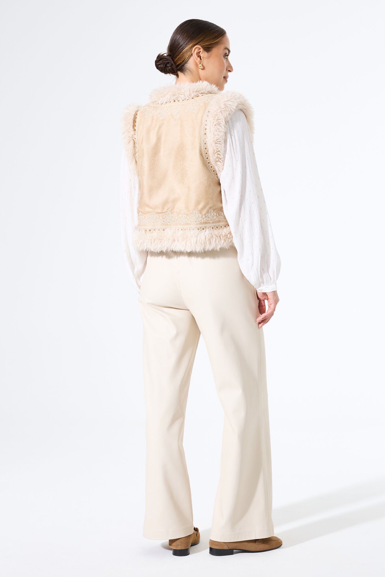 Garcia Faux Suede Gilet Jacket