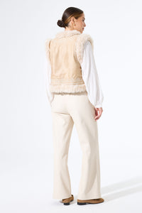 Garcia Faux Suede Gilet Jacket