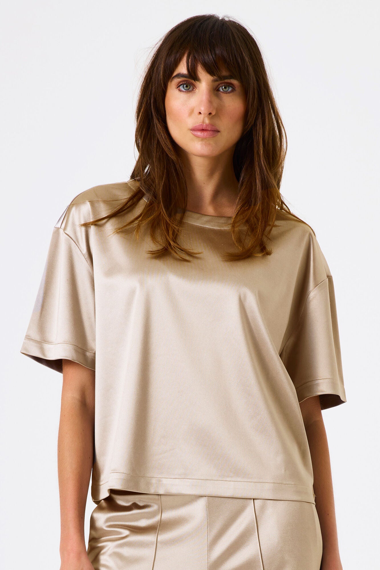 Garcia Champagne Satin Top