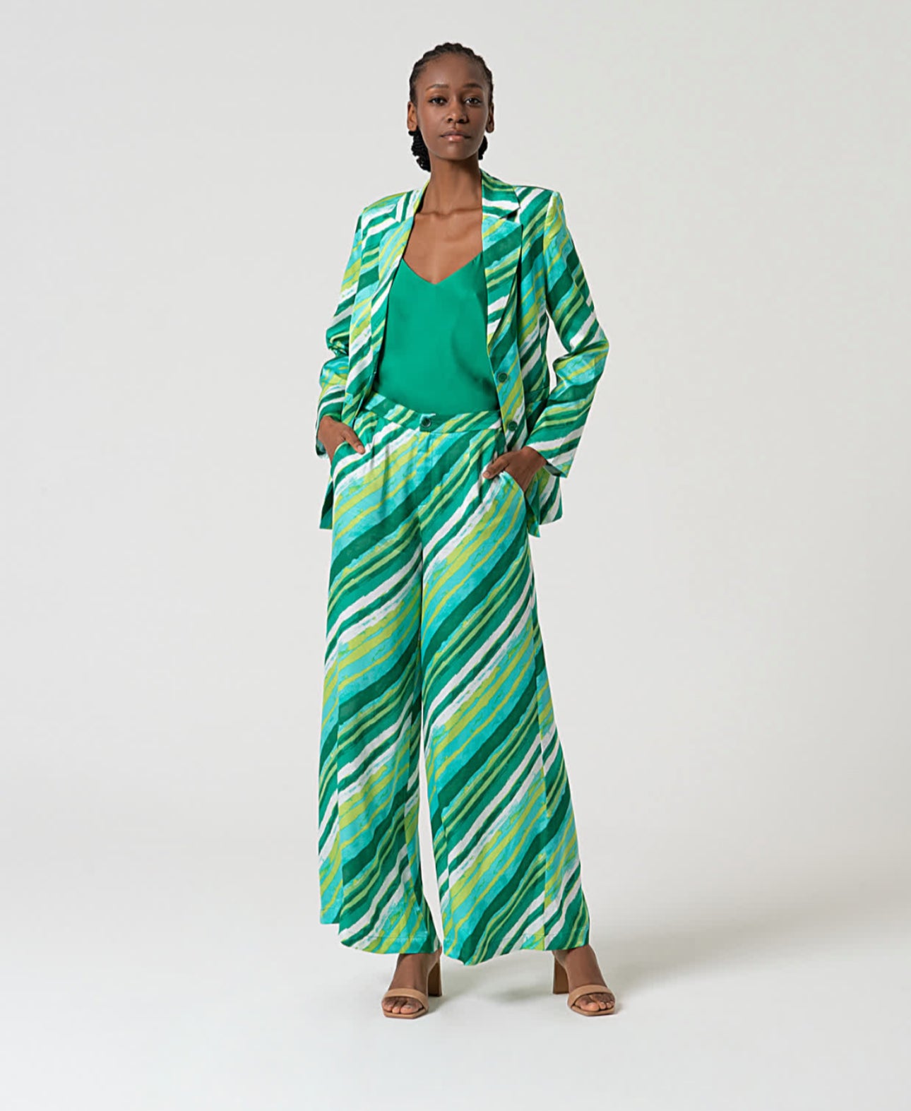 Surkana green top with straps