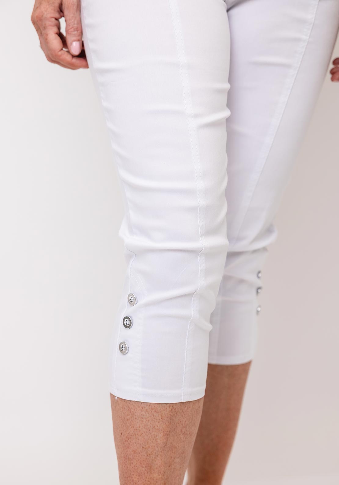 Capri pants White with detail