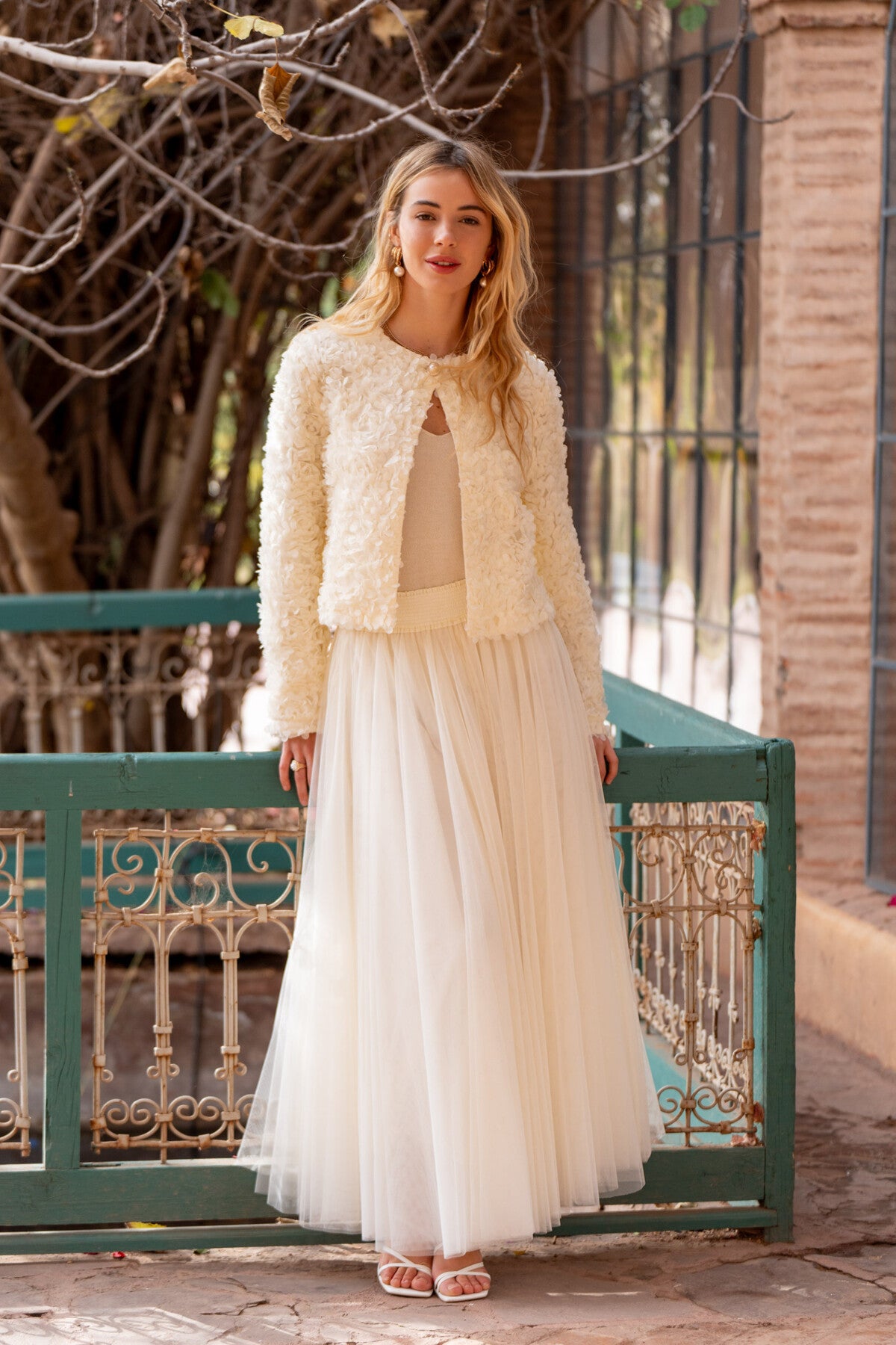 Rosealba structured Petal Jacket