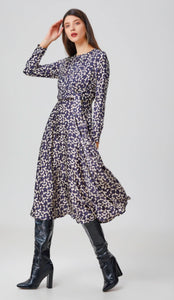 S&J Satin Print Dress