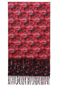 Smashed Lemon Red lips scarf
